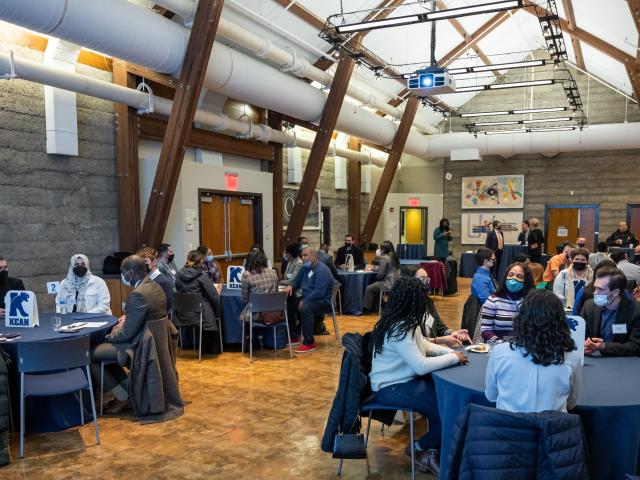 Kean alumni and students took part in a speed networking event