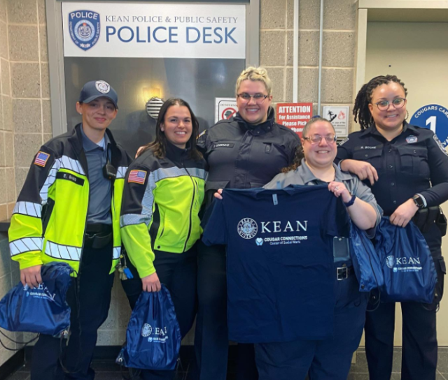 Women of KUPD honored by Kean Cougar Connection Ctr.