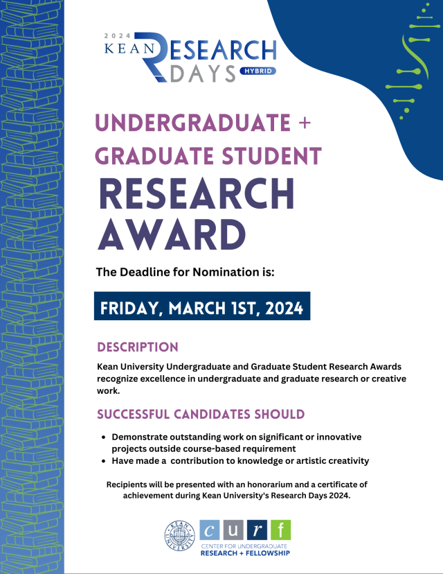 Research Days 2024 Student Researcher Award