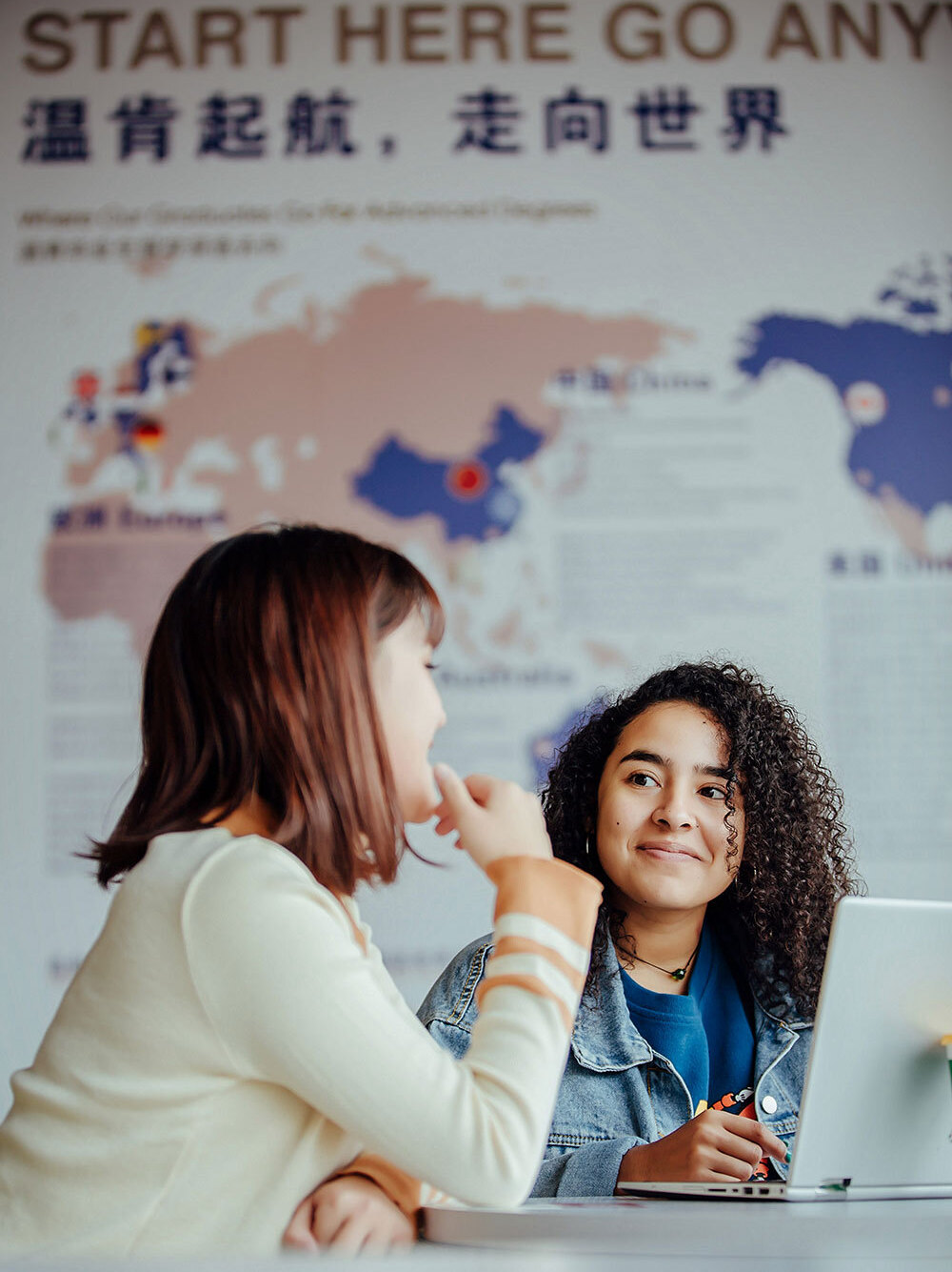 Two students discuss their study abroad experience at Wenzhou Kean 