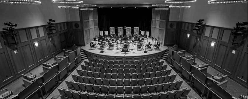 View of empty theater - Enlow Recital Hall