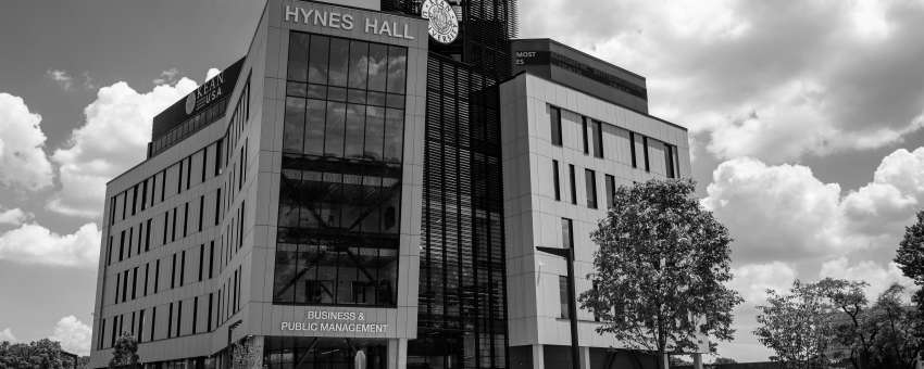 Photo of the Exterior of Hynes Hall