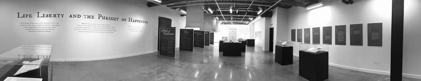 Panorama of the Liberty Hall exhibition space