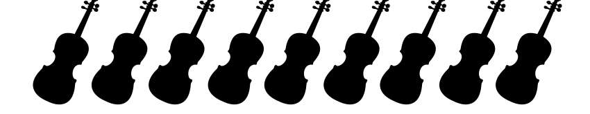 Decorative picture of violins