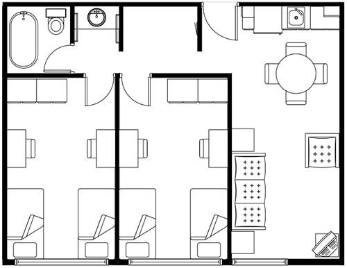 double occupancy room