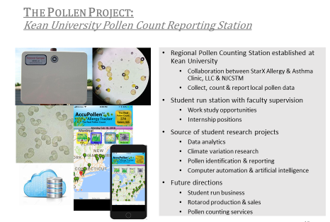 pollen app infographic for kean STEM