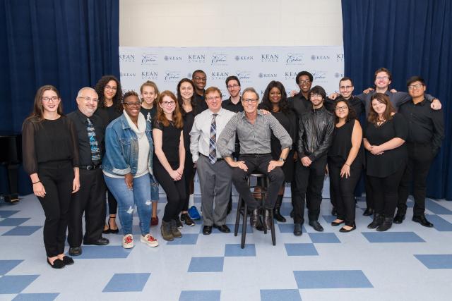 Alumnus Alan Paul worked with students from Kean's Music Conservatory.