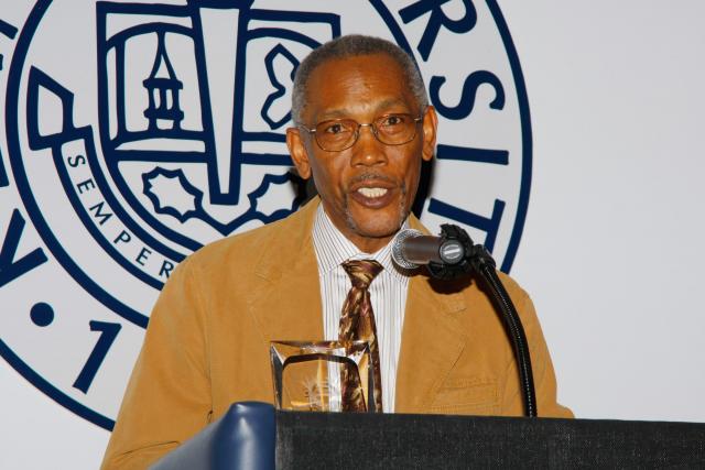 Darryl Diggs in 2008 at his induction into the Kean University Athletic Hall of Fame