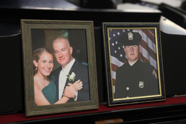 Kean student Hailey Seals father. Detective Joseph Seals was killed in the line of duty