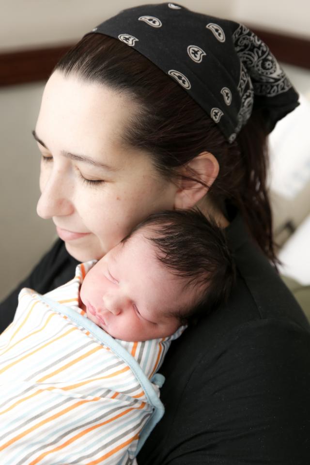 Kean valedictorian Ariella Askew is the mom of three. Pictured with her is baby Adonis Alexander