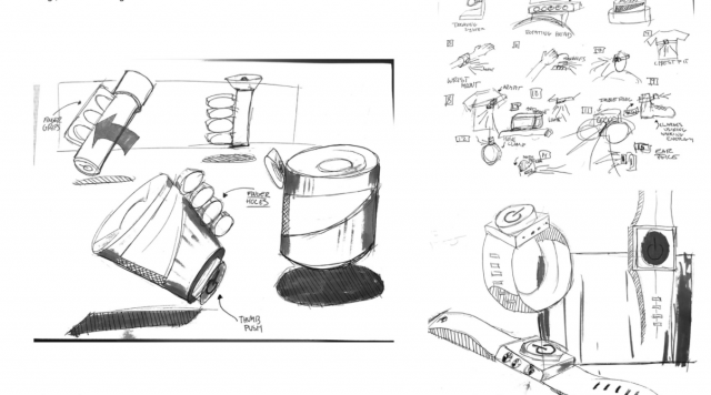 A draft of an industrial design project.