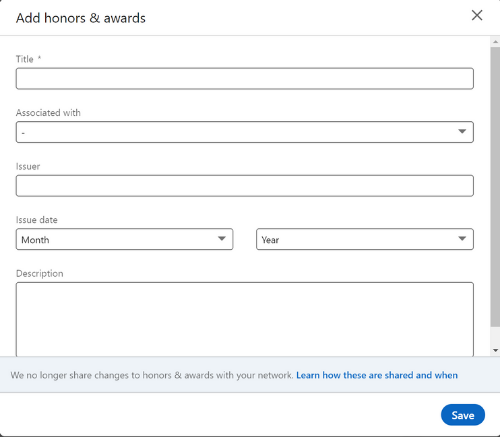 LinkedIn Popup Box