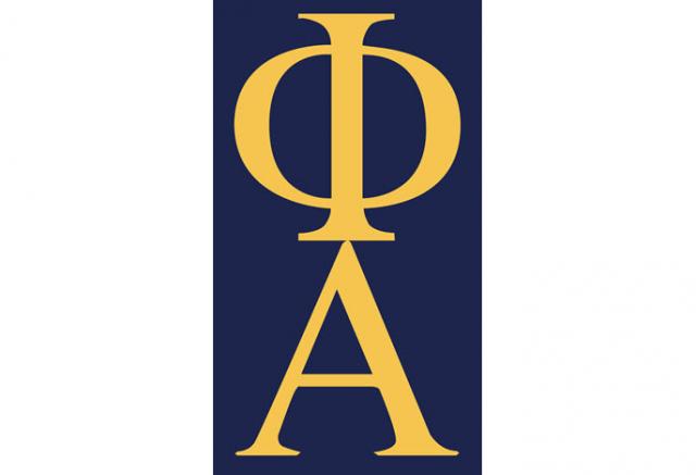 Phi Alpha Honor Society Greek Lettered Logo