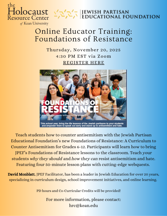 Flyer for Online Educator Training