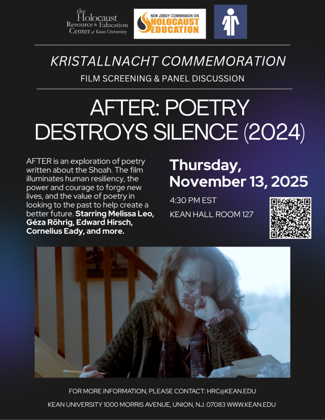 Flyer for Kristallnacht Commemoration