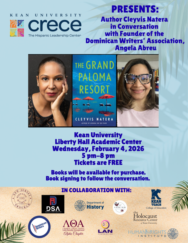 Flyer advertising a book talk