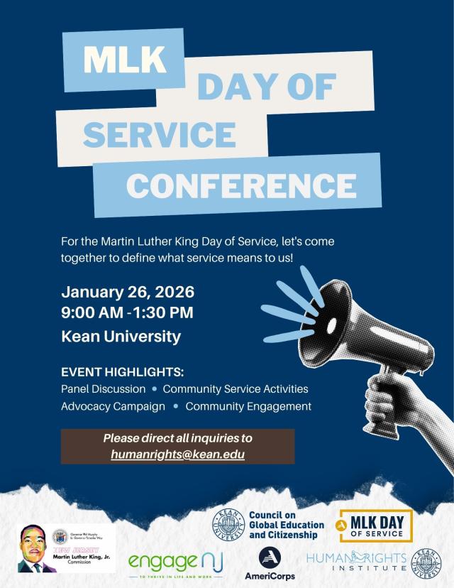 Flyer advertising the MLK Day of Service Conference