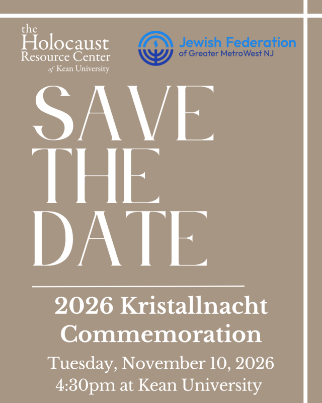 Kristallnacht Commemoration Save the Date
