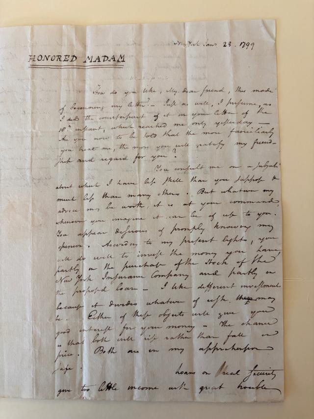 Hamilton letter