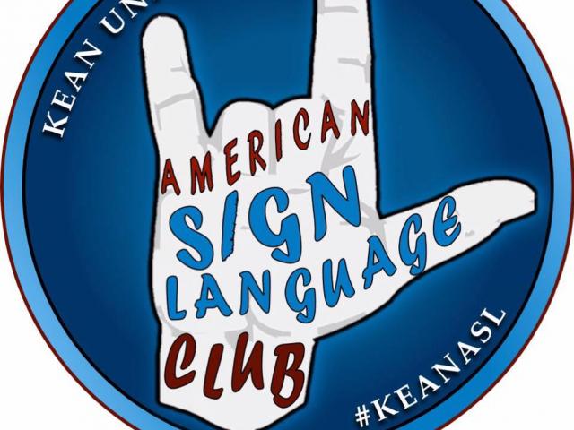American Sign Language Club logo #KeanASL