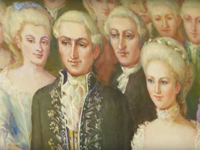 The wedding of John Jay and Sarah Livingston. 