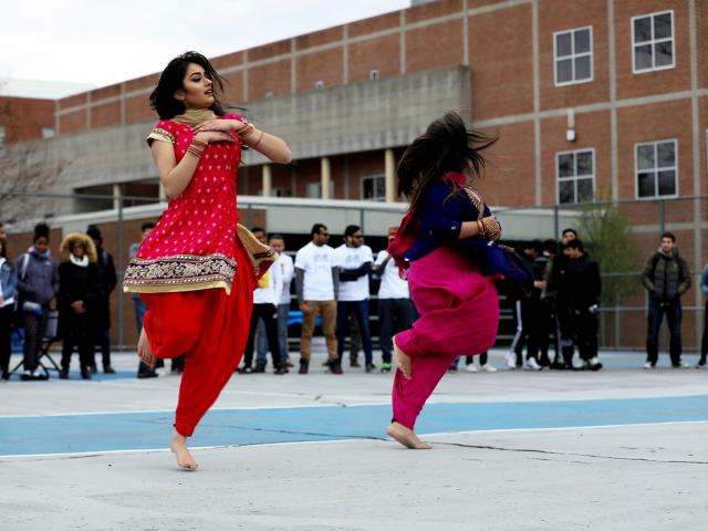 The Holi Festival took place at Kean 