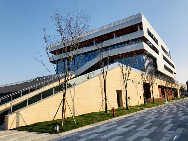 The College of Business and Public Management's new building at Wenzhou-Kean University in China.