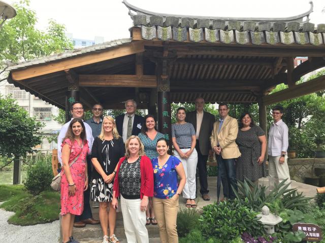 The New Jersey delegation visited Zhejiang Rui’an High School during the STEM forum.