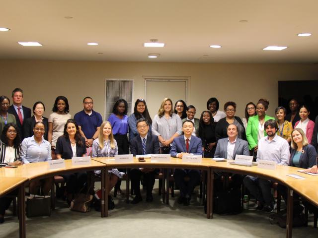 Kean students and faculty discussed careers with United Nations staff
