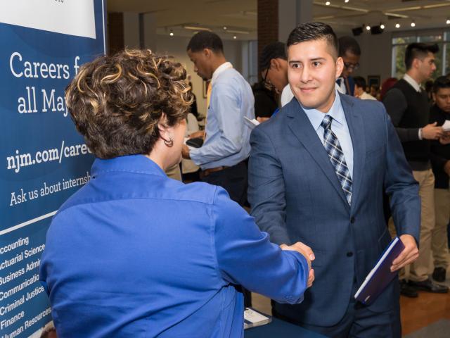 Student at Career Fair