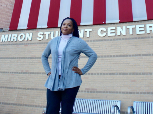 Kean student and U.S. Navy veteran Ashley Tufuga