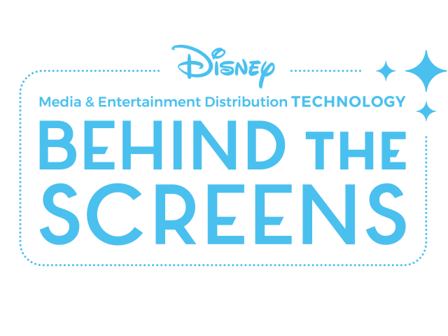 The Disney Logo with the words, Behind the Screens