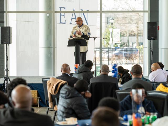 Principal Baruti K. Kafele at male empowerment symposium