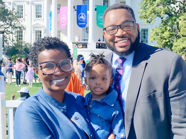 Kean alumna Stephanie Gidigbi Jenkins and her family