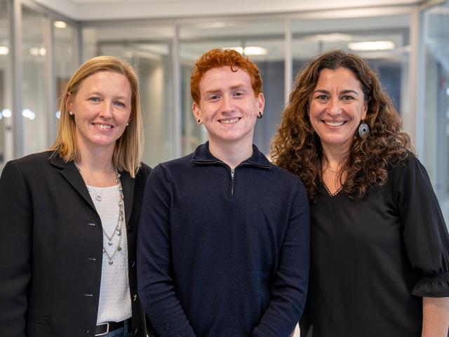 Karen Woodruff, research assistnat Rick Esner and Daniela Shebitz are pictured