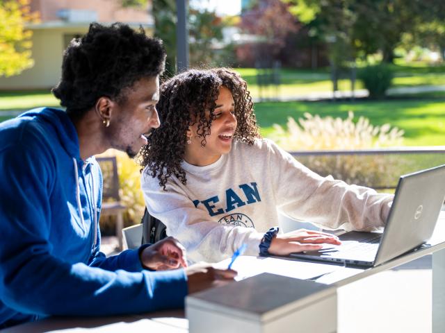 Students Looking at Computer