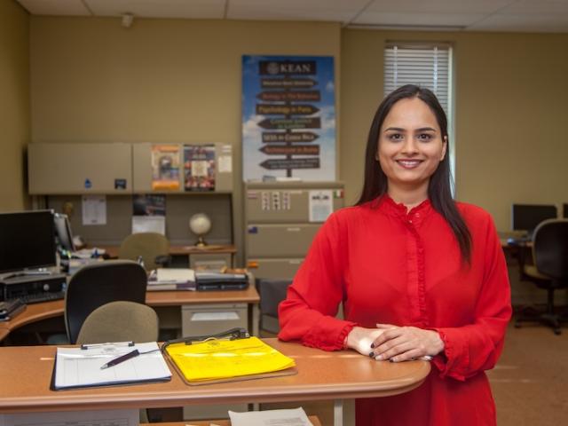 A Kean Career Services staffer