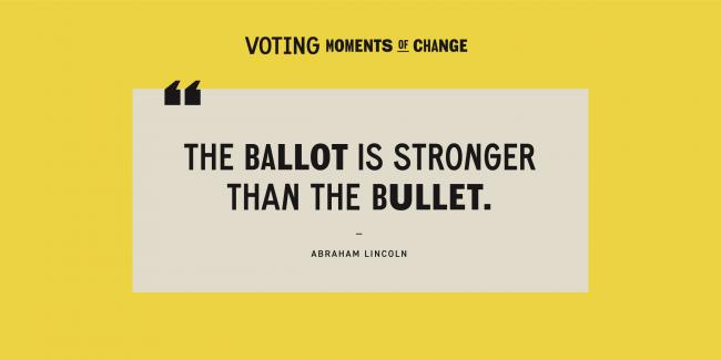 Voting Moments Of Change At Liberty Hall Academic Center