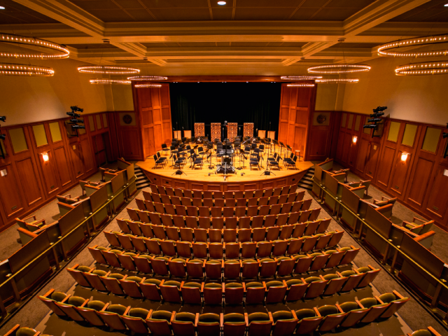 View of empty theater - Enlow Recital Hall
