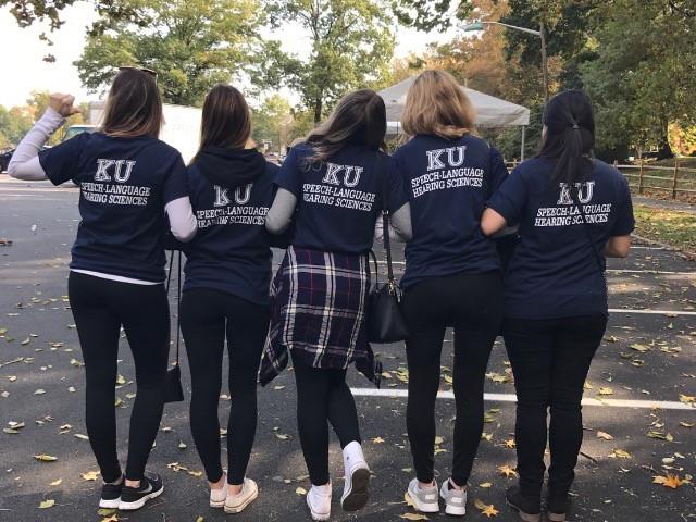 Kean's Speech Language Hearing Sciences Club members at the Autism Speaks Walk 2017