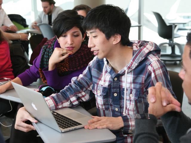 Kean University graphic design degree program students study in New Jersey.