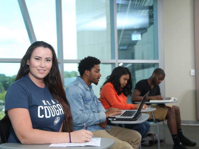 Kean students in a GLAAB classroom 