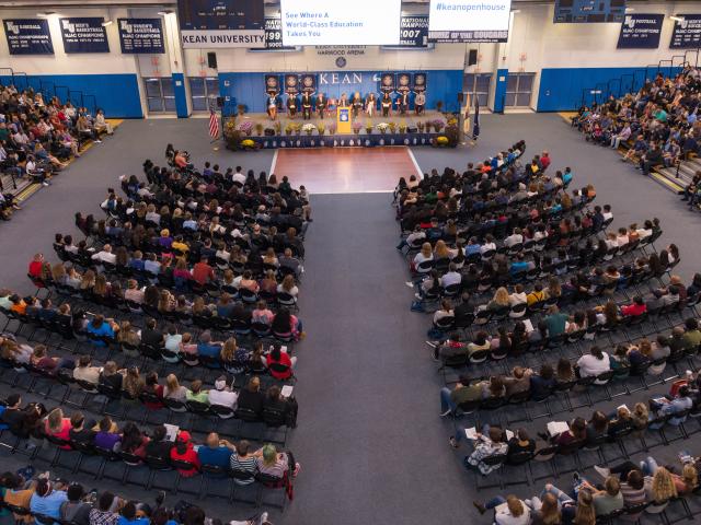 Open House aerial crowd shot