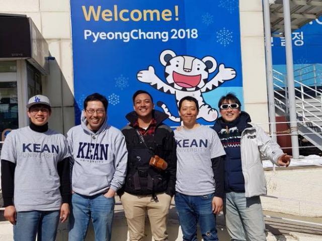 Kean recreation administration students participate in adaptive sports training with the Winter Paralympics Game in South Korea.