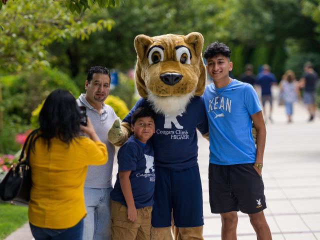 Family with Kean Cougar