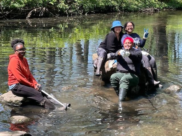 Kean students participate in river cleanup