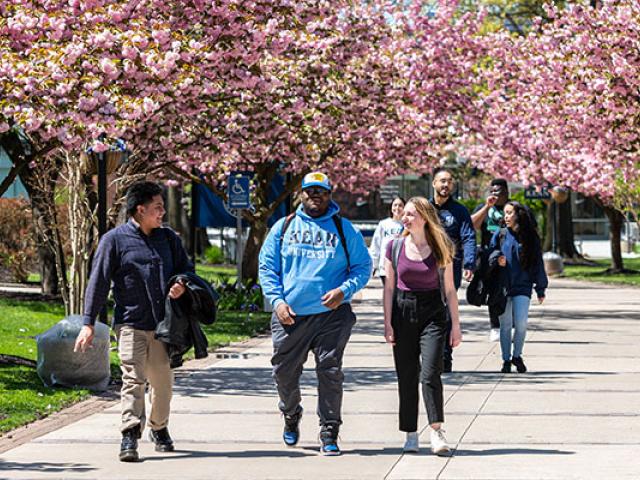 Students Walking at Kean