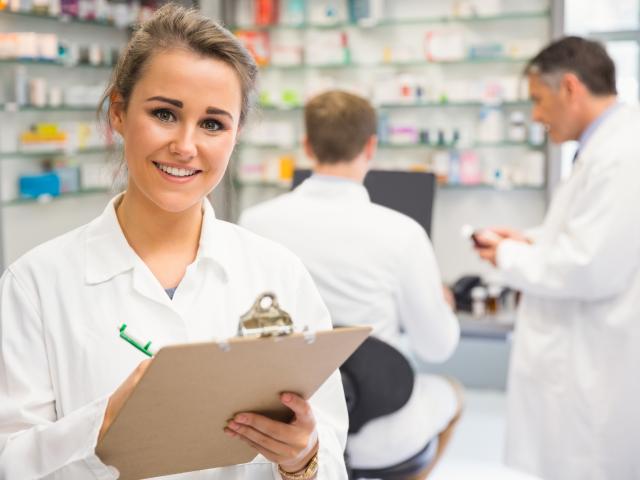 A junior pharmacist works in a retail pharmacy