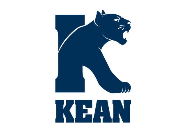 Kean's spirit logo. A K shaped like a cougar above the word Kean.