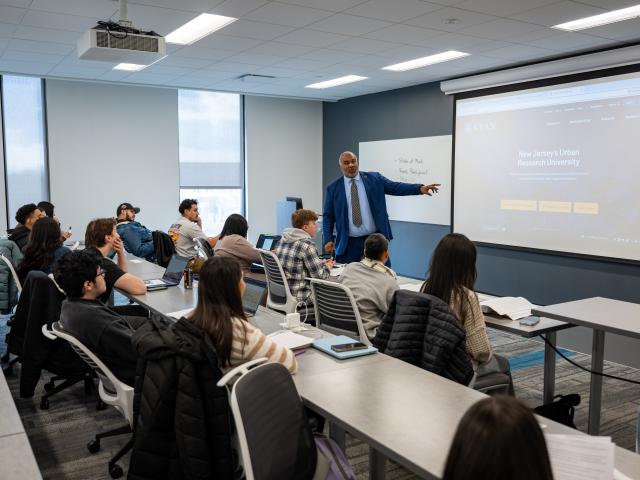 Professor Teaching Students